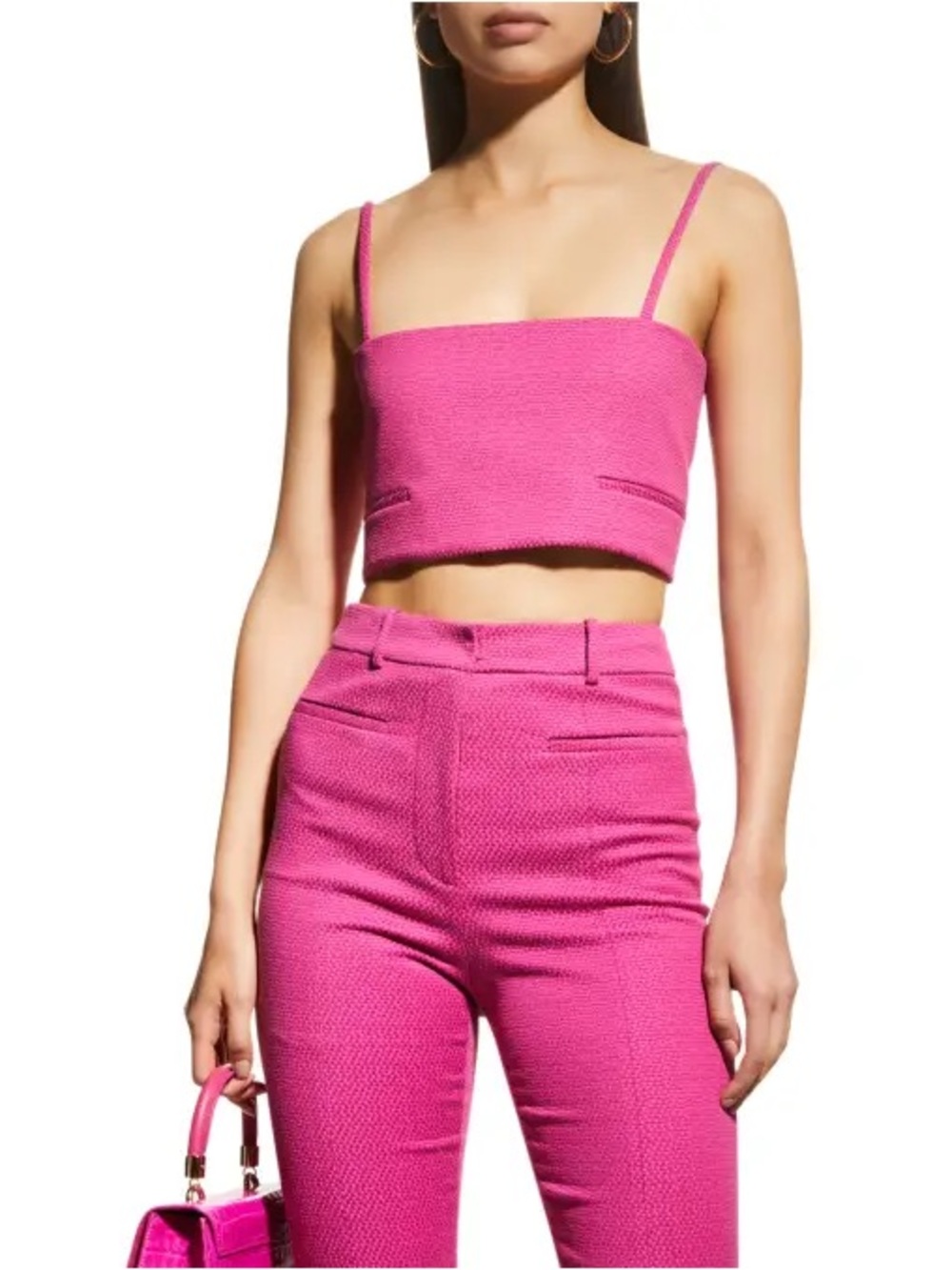 Alexis Ksenia Structured Spaghetti Crop Top